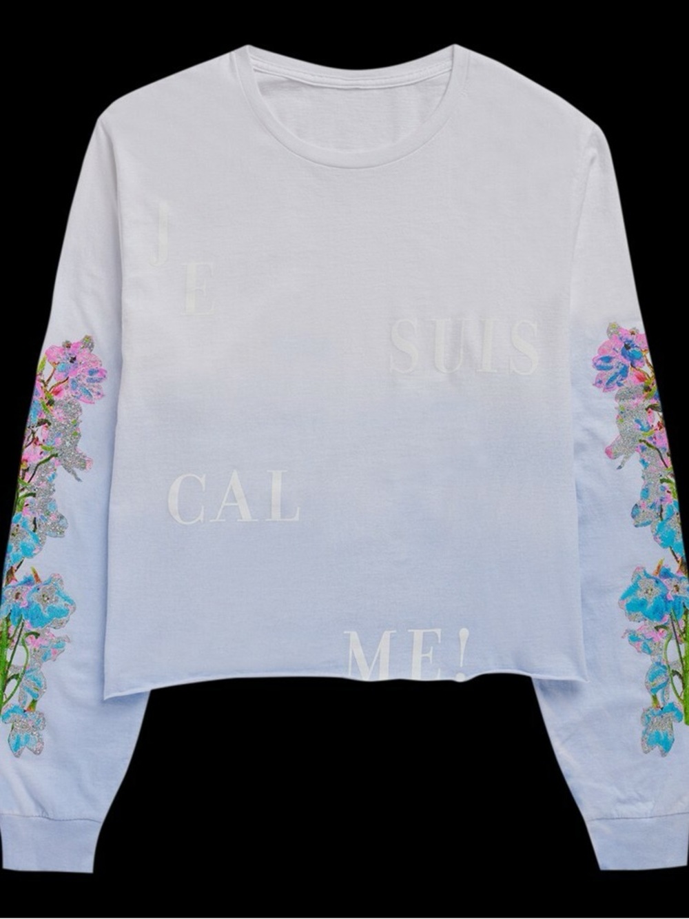 Taylor Swift Lover Era Je Suis Calme Cropped Longsleeve